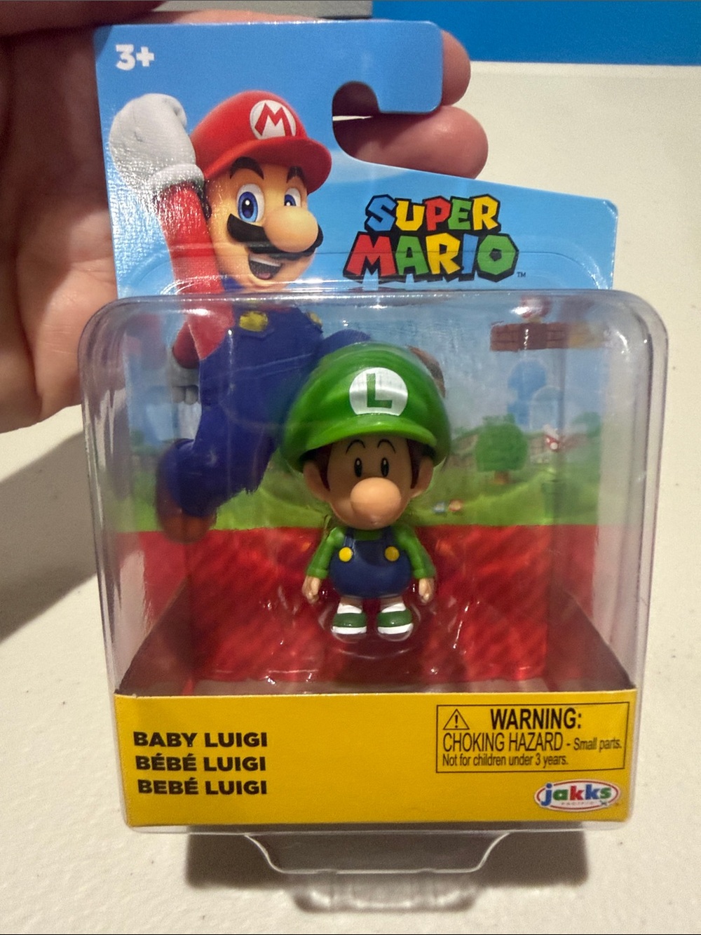 Baby Luigi Figure - Green Super Mario Collectible by